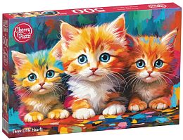 Пазл Cherry Pazzi 500 деталей: Три маленьких сердца