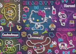 Пазл Trefl 500 деталей: Hello Kitty, неон