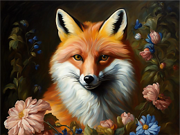 Пазл деревянный Алма 300 деталей Дикие и симпатичные. Лиса №1