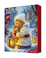 Пазл Рыжий Кот 1000 деталей: Зимняя прогулка