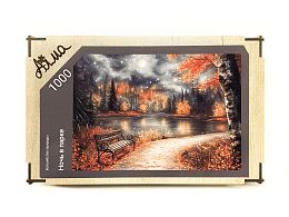 Пазл деревянный Алма 1000 деталей. Волшебство природы. Ночь в парке