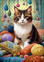 Пазл Cherry Pazzi 1000 деталей: Кот в спальне