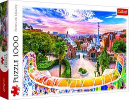 Пазл Trefl 1000 деталей: Закат над Барселоной, Испания