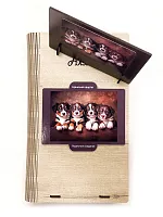 Пазл деревянный Алма 500 деталей. Пушистые создания. Щенячий квартет