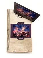 Пазл деревянный Алма 500 деталей. Города и страны. Фейерверк над спящим городом