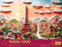 Пазл Trefl 1000 деталей: 40 лет Trefl - Париж