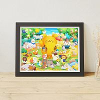 Пазл Pintoo 1200 деталей: mousebox. Пазл вечеренка в саду