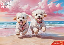 Пазл Рыжий Кот 500 деталей: Веселые щенки