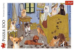 Пазл Trefl 500 деталей: Комната Ван Гога. Собачья революция
