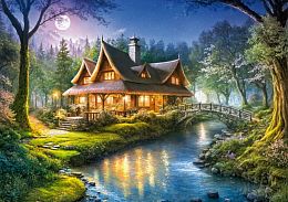 Пазл Cherry Pazzi 1000 деталей: Лесной коттедж