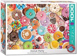 Пазл Eurographics 1000 деталей: Вечеринка пончиков