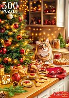 Пазл Рыжий Кот 500 деталей: Новогодний уют