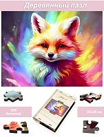 Пазл деревянный Алма 300 деталей Самые яркие. Лиса №1
