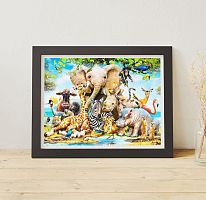 Пазл Pintoo 1200 деталей: Робинсон. Африканские друзья