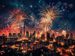 Пазл деревянный Алма 500 деталей. Города и страны. Фейерверк над спящим городом