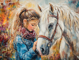 Пазл деревянный Алма 500 деталей. Лошади. Мечты о друге