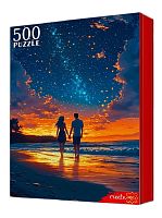 Пазл Рыжий Кот 500 деталей: Прогулка по пляжу