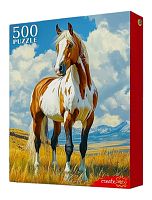 Пазл Рыжий Кот 500 деталей: Лошадь в горах