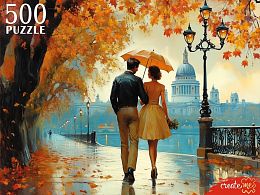 Пазл Рыжий Кот 500 деталей: Пара в осеннем парке