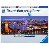 Пазл панорамный Ravensburger 1000 деталей: Ночной Лондон