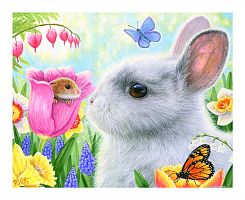 Пазл Pintoo 500 деталей: Бриджит Вот. Маленький друг в тюльпанах