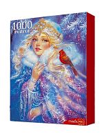 Пазл Рыжий Кот 1000 деталей: Снежная красавица