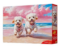 Пазл Рыжий Кот 500 деталей: Веселые щенки