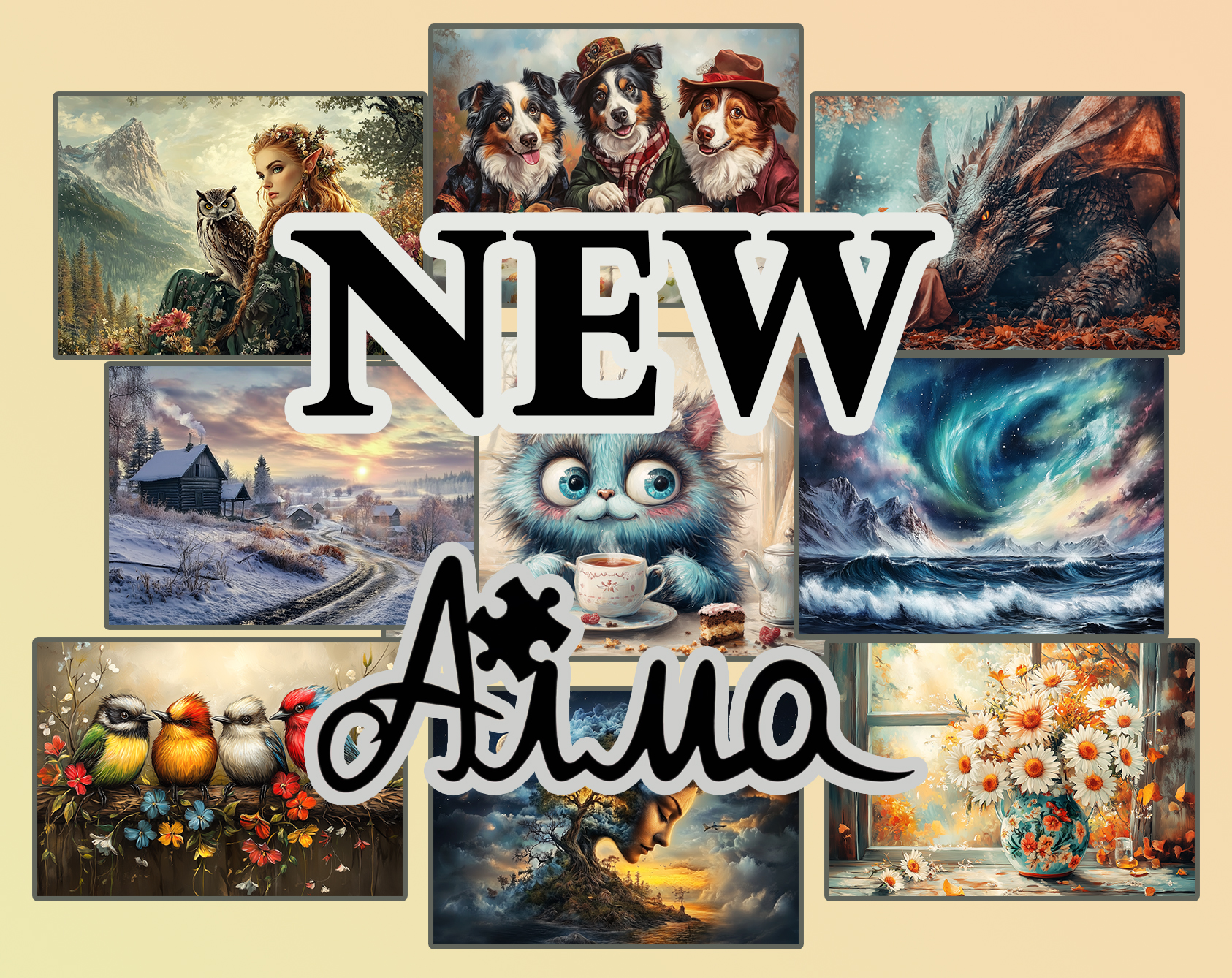 Бренд деревянных пазлов Алма