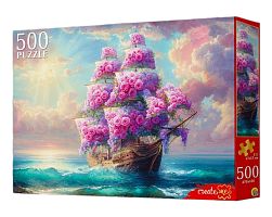 Пазл Рыжий Кот 500 деталей: Цветочный корабль
