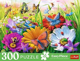 Пазл Trefl 300 деталей: Насекомые на лугу