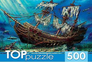 Пазл TOP Puzzle 500 деталей: Затонувший корабль