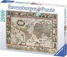 Пазл Ravensburger 2000 деталей: Историческая карта 1650 года