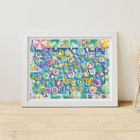 Пазл Pintoo 1200 деталей: Арт-студия CAT & CHAN. Красочный летний бассейн