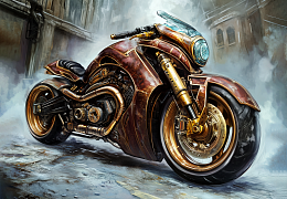 Пазл Алма деревянный ПРЕМИУМ 1000 деталей. Время свободы. Стальной ветер