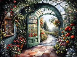 Пазл Алма мини 150 деталей. Зимний сад