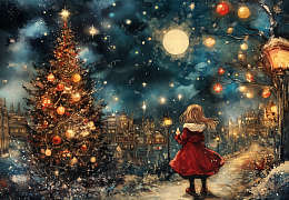 Пазл Алма деревянный 1000 деталей. Новый год. Волшебство в полночь