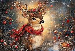 Пазл Алма ПРЕМИУМ деревянный 1000 деталей. Новый год. Легенда леса