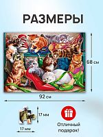 Пазл Рыжий Кот 2000 деталей: Котята на обувной полке
