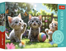 Пазл Trefl 60 деталей: Три котенка