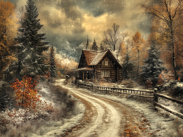 Пазл Алма деревянный 500 деталей. Волшебство природы. Зимний приют