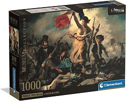 Пазл Clementoni 1000 деталей: Делакруа. Свобода, ведущая народ