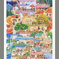 Пазл Pintoo 1500 деталей: XiaQijiang. Башня Времен года