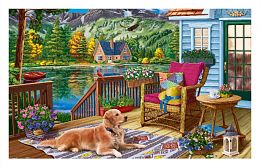 Пазл Pintoo 1000 деталей: Отдых у горного озера