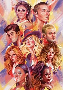 Пазл Art Puzzle 2000 деталей: Звёзды мировой музыки