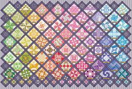 Пазл Cobble Hill 2000 деталей: Узоры пэчворк