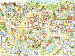 Пазл Pintoo 1200 деталей: Студия Pei+Pei. Город Кроликов