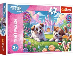 Пазл Trefl 30 деталей: Мир, полный улыбок. Семья Трефлик
