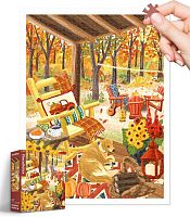 Пазл Pintoo 1200 деталей: Оливия Гиббс. Осеннее крыльцо