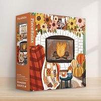 Пазл Pintoo 1000 деталей: Оливия Гиббс. Уютный осенний камин