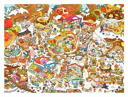 Пазл Pintoo 1200 деталей: Пэйцзи. Лесной рынок